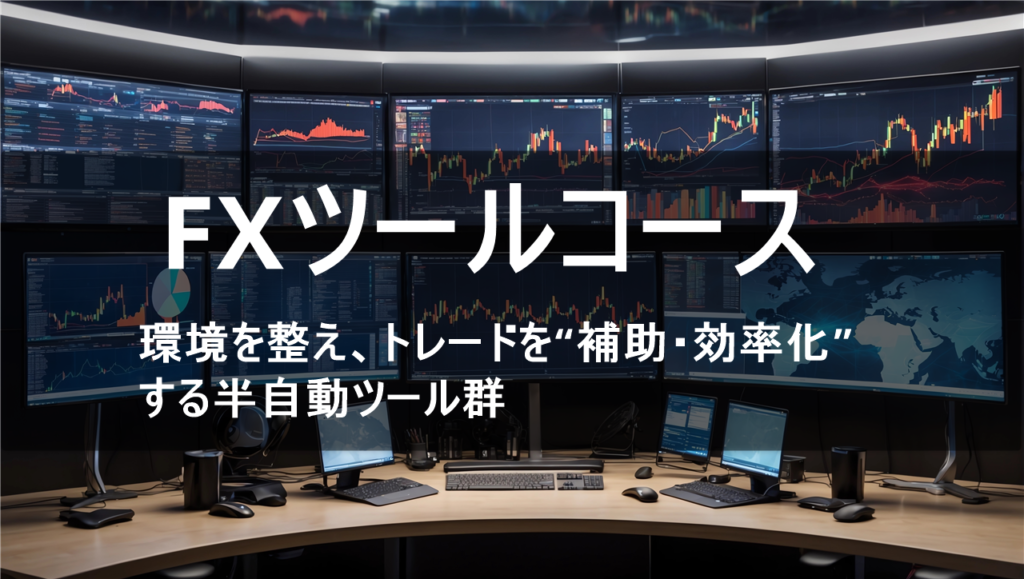 FXツール講座  
環境を整え、トレードを“補助・効率化”する半自動ツール群